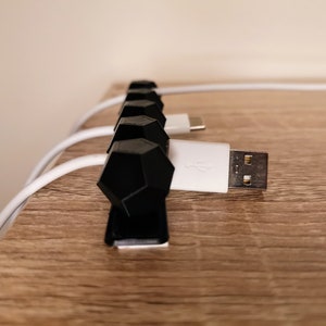 Dodecahedron Cable Holder - Cable Management and Cable Organizer | Eco-Friendly
