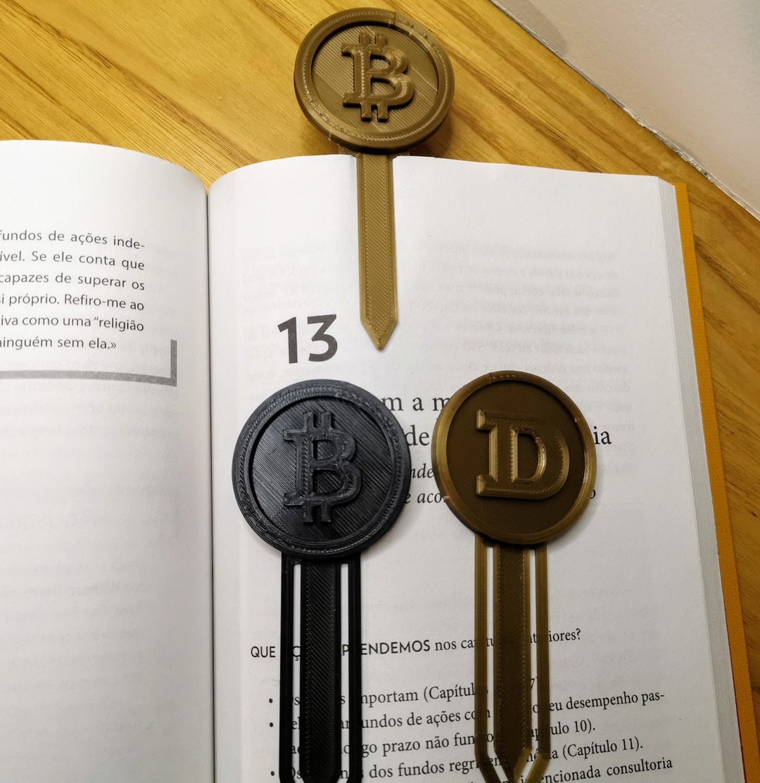 Dogecoin, Bitcoin Bookmark and Other Cryptocurrency, Anniversary Gift ...