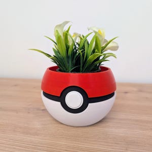 Pokemon Planter for IKEA Succulent | Pokeball Plant Pot | Succulent Planter | Pokemon Desk Decor | TCG Gift | IKEA Succulent Pot Holder