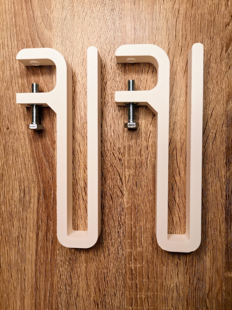 Two Brackets for Desk Laptop Holder Side