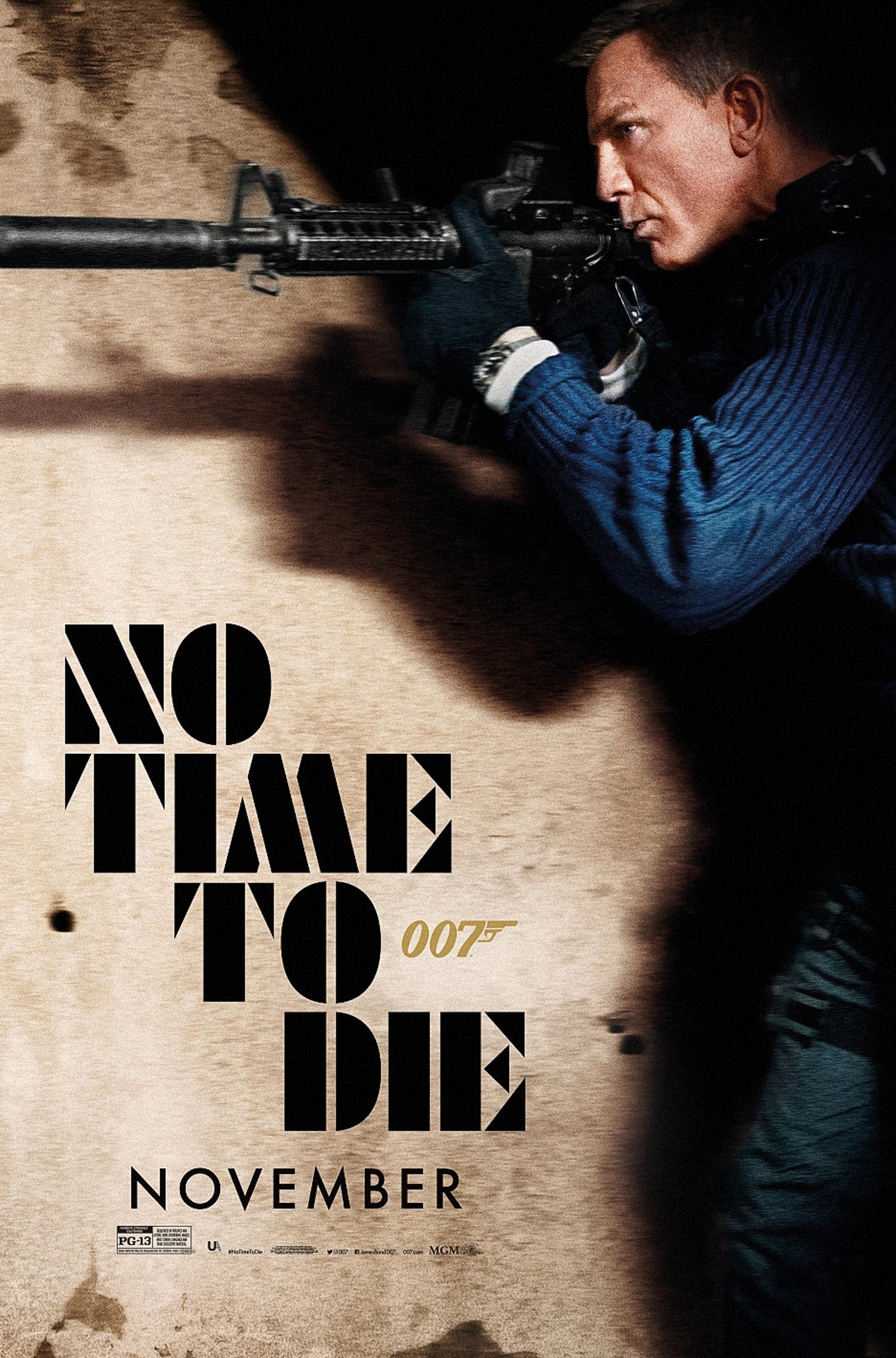 No time to die movie poster james bond daniel craig 007 2020 etsy