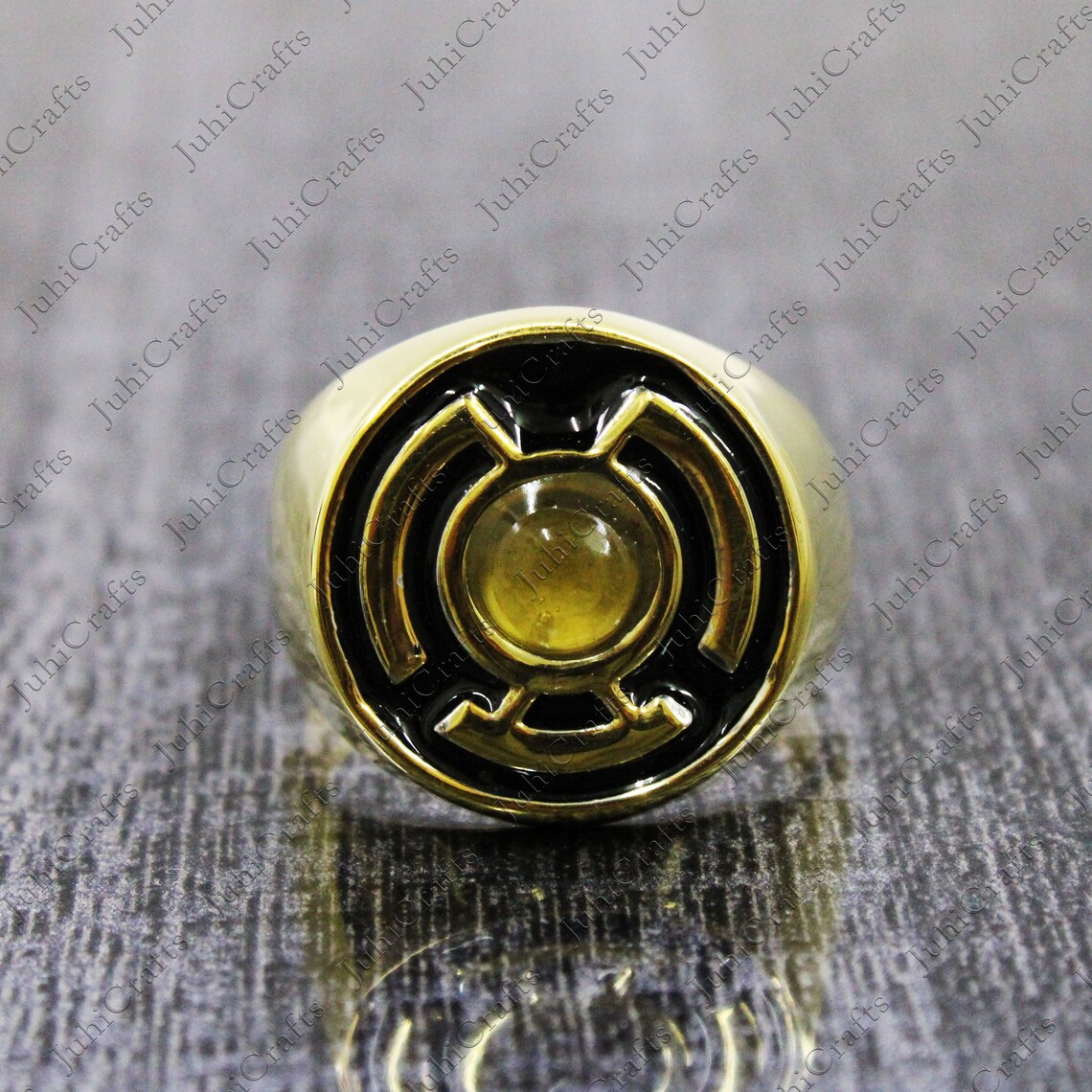Yellow Lantern Ring Lantern Men's Ring Lantern Jewelry Etsy