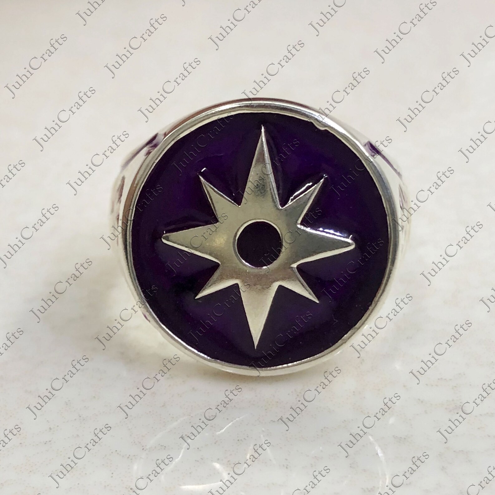 Purple Lantern Ring Lantern Men's Ring Lantern Jewelry Etsy