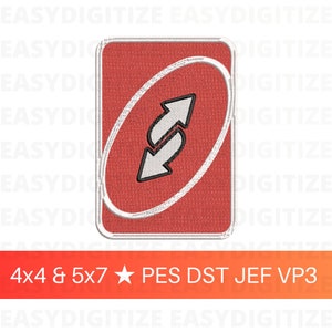 Archivo de diseño de bordado de tarjeta de juego inversa 4x4 y 5x7 PES DST JEF VP3, diseño de moda
