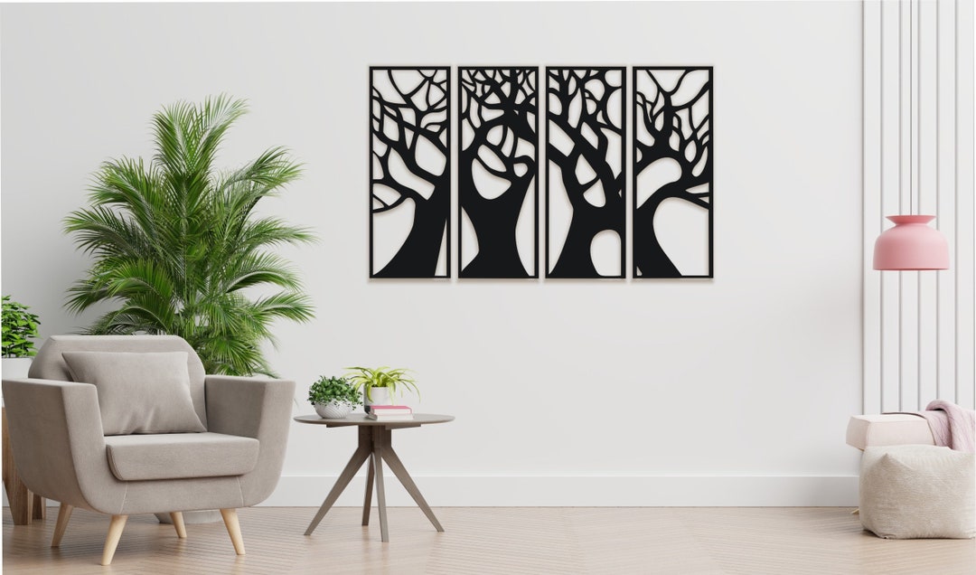 140 Paintings - 3d - Trees - Panels - Wall Decoration - Decoration ...