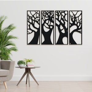 140 paintings - 3d - trees - panels - wall decoration - decoration - 68x26