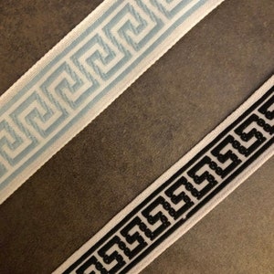 Embroidered Greek Key, 1 yard, 371