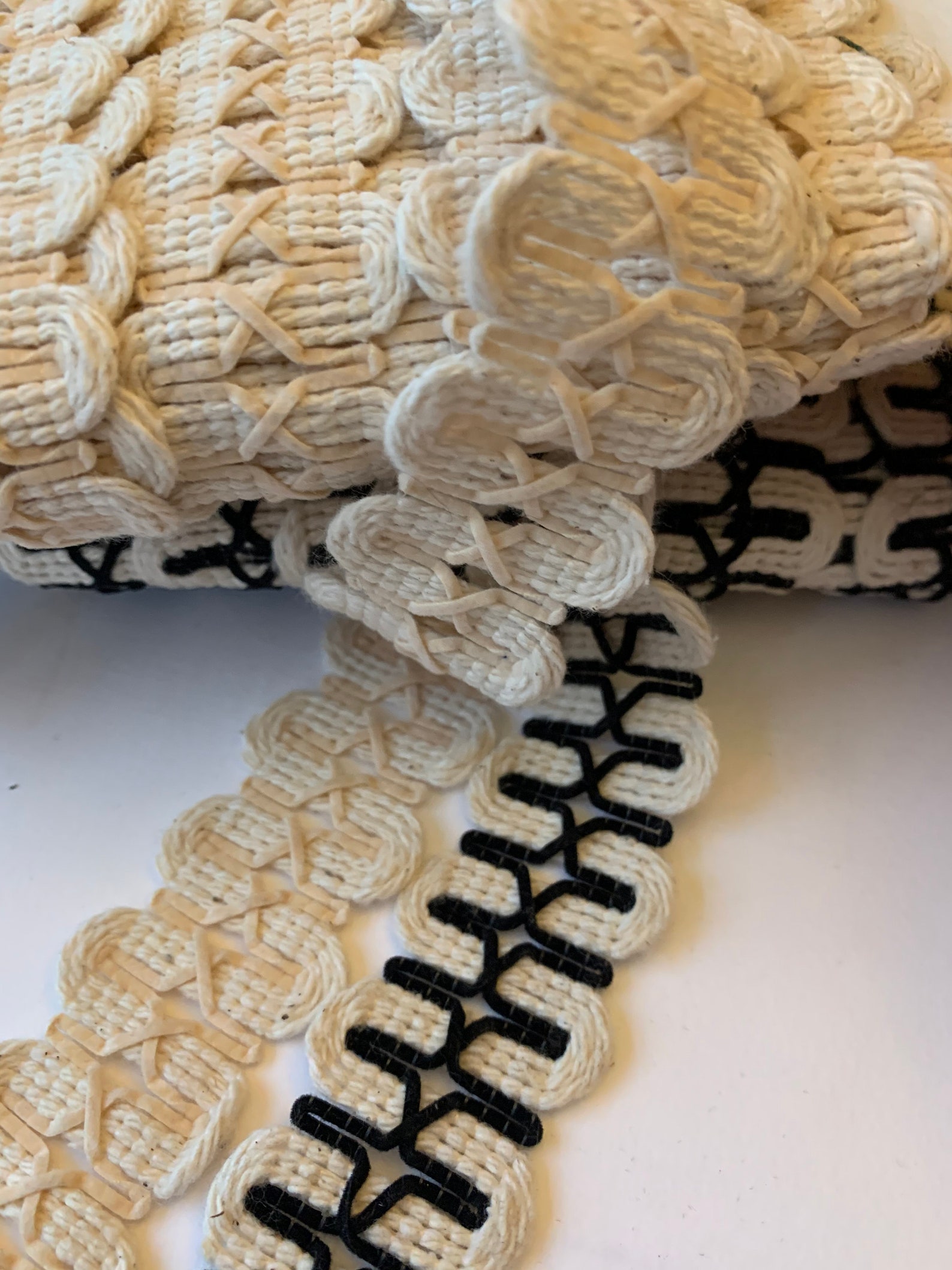 Novelty Knit Trim Natural Trim 1 Yard 058165 Etsy