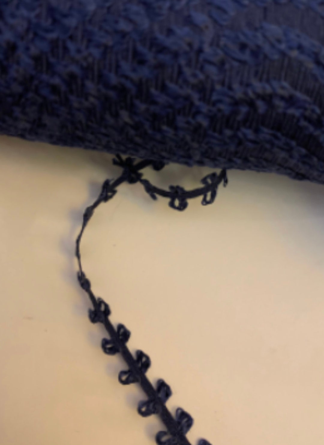 Vintage Novelty Double Loop Navy Ribbon, 2 Yards, 891 - Etsy