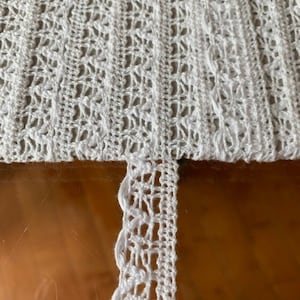 Cotton Cluny lace, white trim, 2 yards ,3/4&quot; wide 783