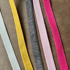 Metallic poly twill tape, Twill tape, twill ribbon, 1 yard, 600