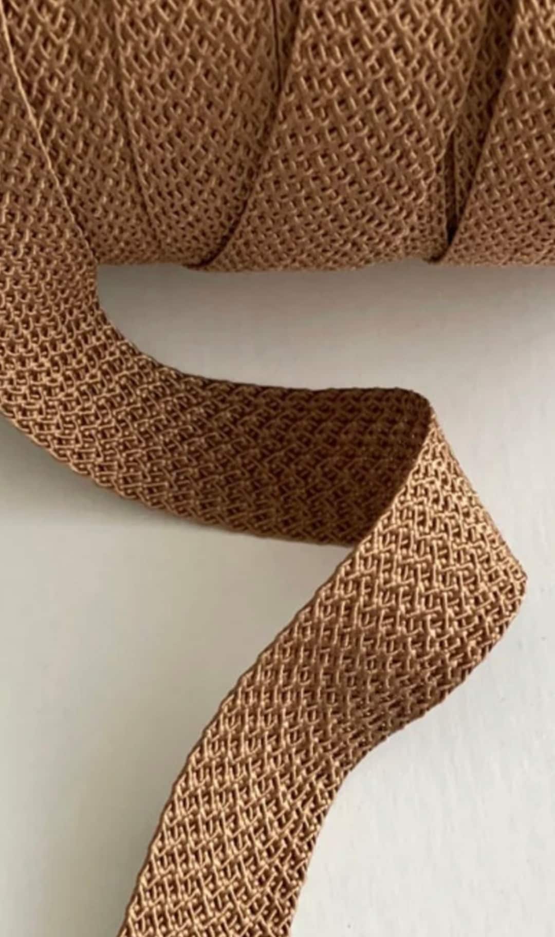 Vintage Mesh Flat Braid Twill Tape Reversible Mesh Soft Braid Etsy