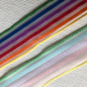 Novelty Reversible sheer rainbow ribbon trim, 2 yards, 5/8", made in USA, b123