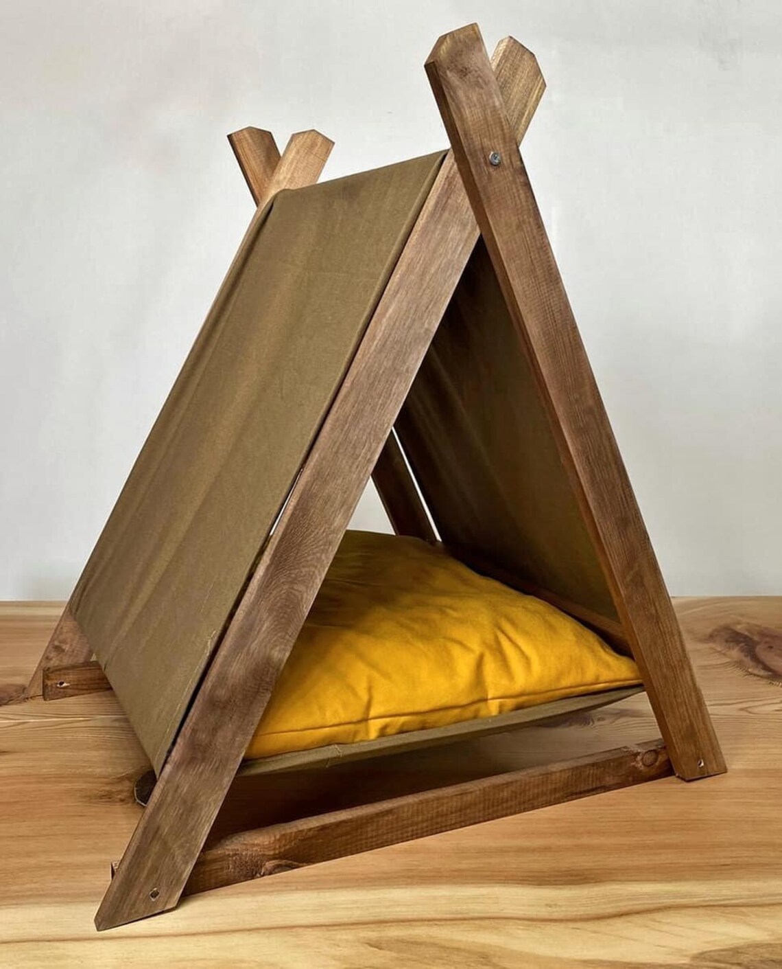 Hundehaus moderne Holz Haustier Haus Hundebett moderne | Etsy