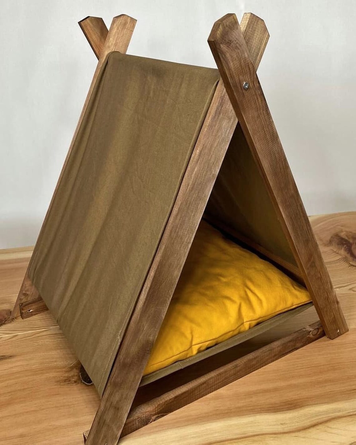 Hundehaus moderne Holz Haustier Haus Hundebett moderne | Etsy