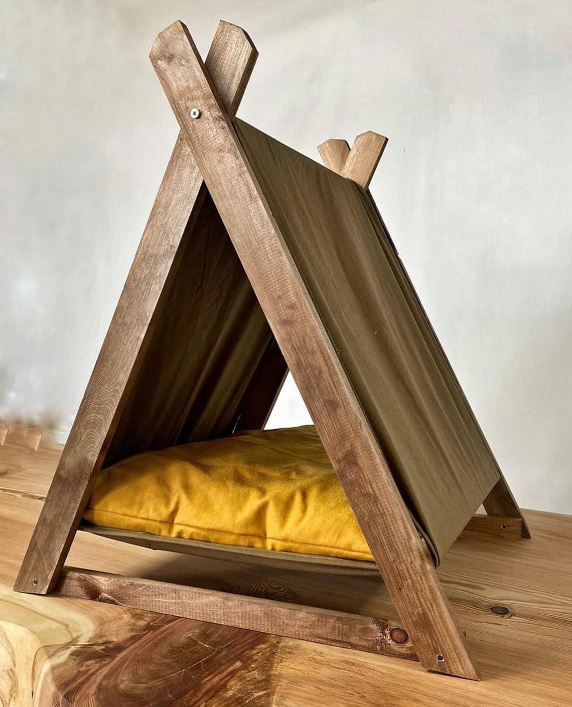 Hundehaus moderne Holz Haustier Haus Hundebett moderne | Etsy