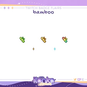 Bamboo | Twitch badge flairs (set of 3)