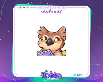 NOTED Owlbear | Cute twitch/discord animated emote