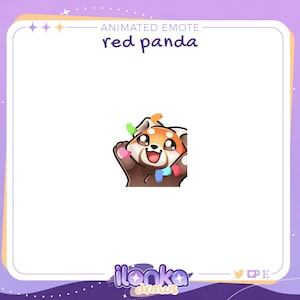 Hype red panda | Animated emote