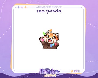 Hype red panda | Animated emote