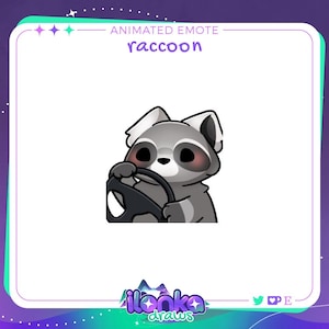 Raccoon steer | Animated Twitch/Discord emote