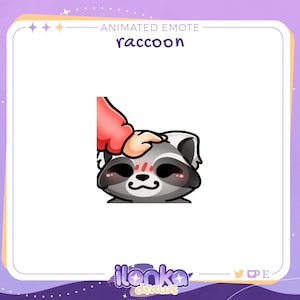 Raccoon pat | Animated Twitch/Discord emote