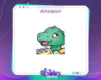 NOTED dinosaur | Animated twitch/discord emote