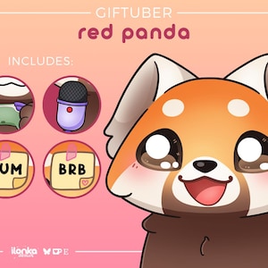 Panda roux | GifTuber / PNGTuber - Expression de base