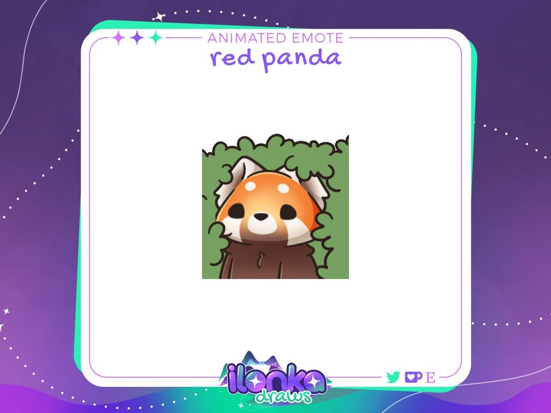 Red Panda Hide | Animated Twitch/discord Emote - Etsy
