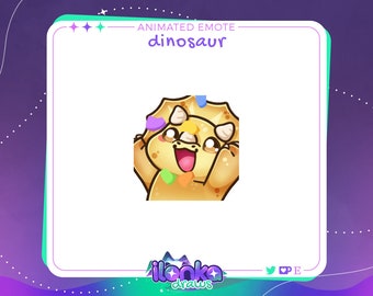 Hype dinosaur | Animated twitch/discord emote