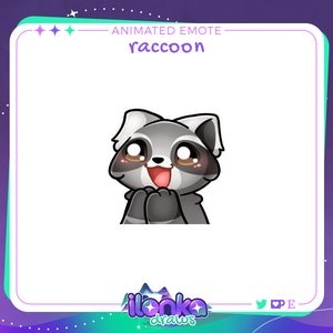 Mapache aplaudiendo / Gesto animado de Twitch/Discord