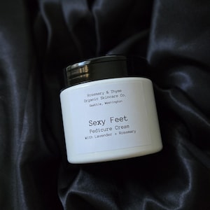 Sexy Feet Organic  Pedicure Cream | Lavender + Rosemary | Apothecary | Deep moisturizer | Organic Foot Cream | Vegan