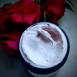 Rose Squalane Whipped Body Butter | Aromatherapy |  Luxurious Argan Oil | Shea Butter | Organic Body Cream | Natural Skincare | Vegan