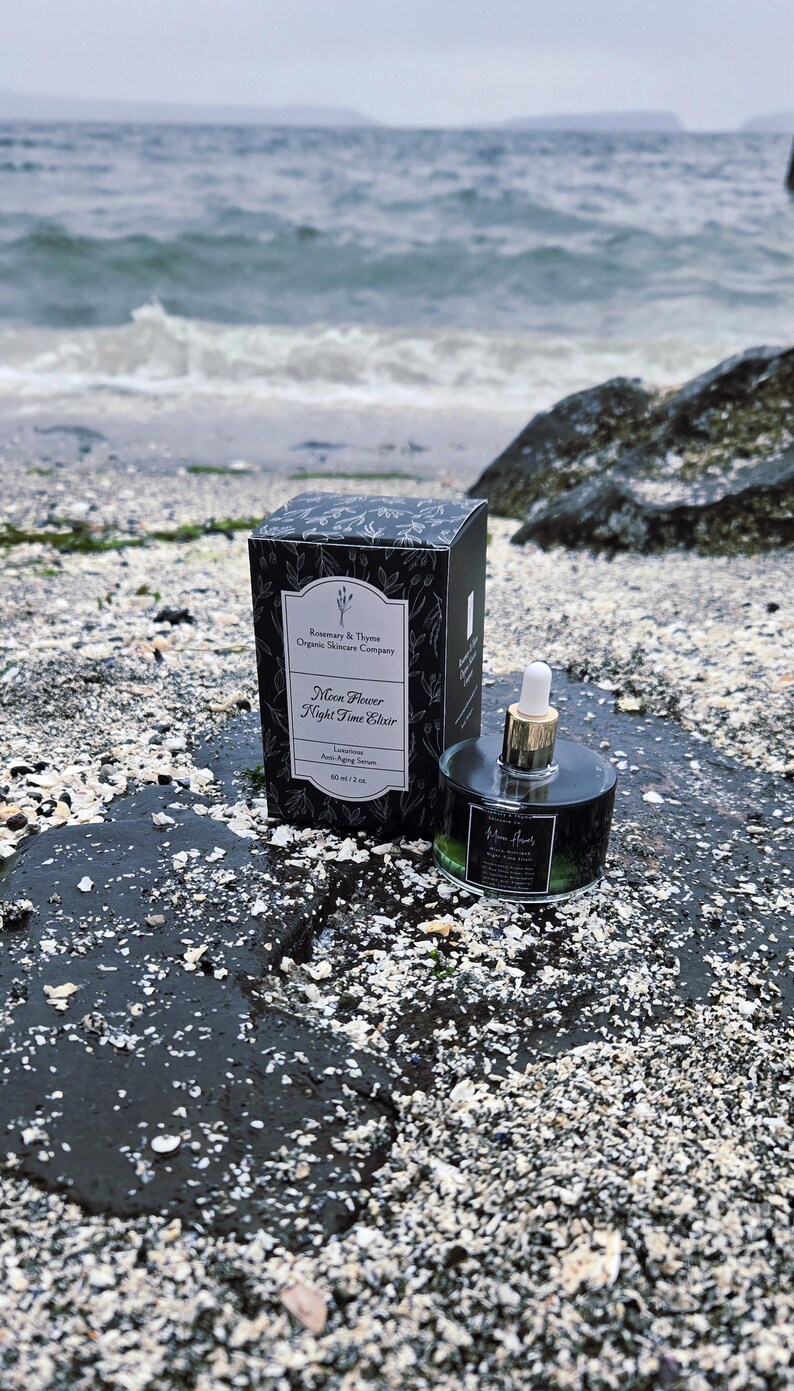 Moon Flower Night Elixir | Liquid Gold Face Oil | Anti-aging Serum | Luxurious Organic Skincare | Vegan image 13