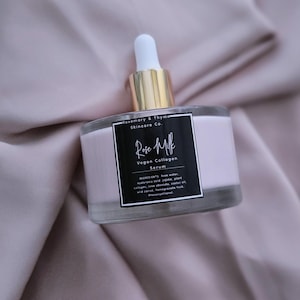 Hydrating Rose Milk Dark Spot Serum | Vegan Collagen | Rice Ceramides | Facial Care | Hyaluronic Acid | Organic | Natural | Skincare