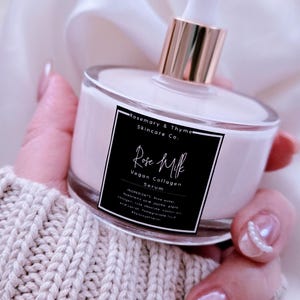 Rose Milk Rice Ceramide Serum With Vegan Collagen | Hyaluronic Acid | For Glowing Crease-free Makeup | Organic | Natural | Skincare