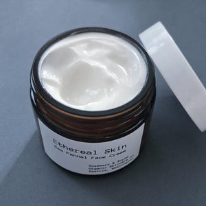 Ethereal Skin Firming Peptide Face Cream | Fragrance-free | Brightening | Hyaluronic Acid + Sea Fennel Peptides  | Organic | Vegan