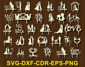Free Free 205 Couple Wedding Cake Topper Svg SVG PNG EPS DXF File