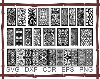 Decorative Panel SVG for Cricut, cnc, Silhouette Files, Laser cut vector, Glowforge, Cdr, Dxf, Svg, Png, Svg files for cricut