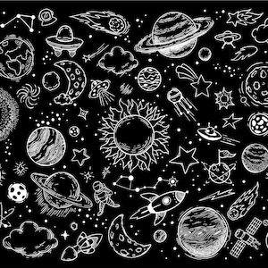 Space SVG, Space, Outer space SVG, Planets SVG, Planet vector, Stars svg file, Solar system Svg, Cdr, Png, Eps, space wallpaper, space panel