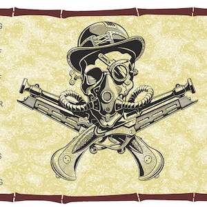 Skull SVG, Skull vector ,Steampunk svg, Steampunk clipart, Steampunk tattoo, SVG files for Cricut, glowforge ,CDR,Pdf,Ai,Png,Eps,Svg,Dxf