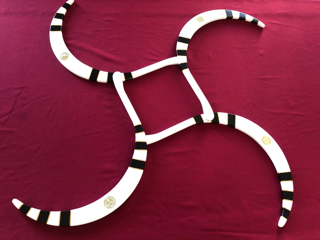 Buugeng Flow S Foldable Juggling Stick White Striped Black Etsy