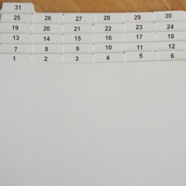 Index Cards Dividers Etsy