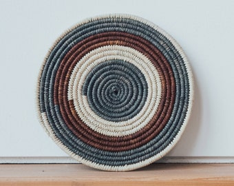 Handwoven Ugandan Grass Mat Coaster