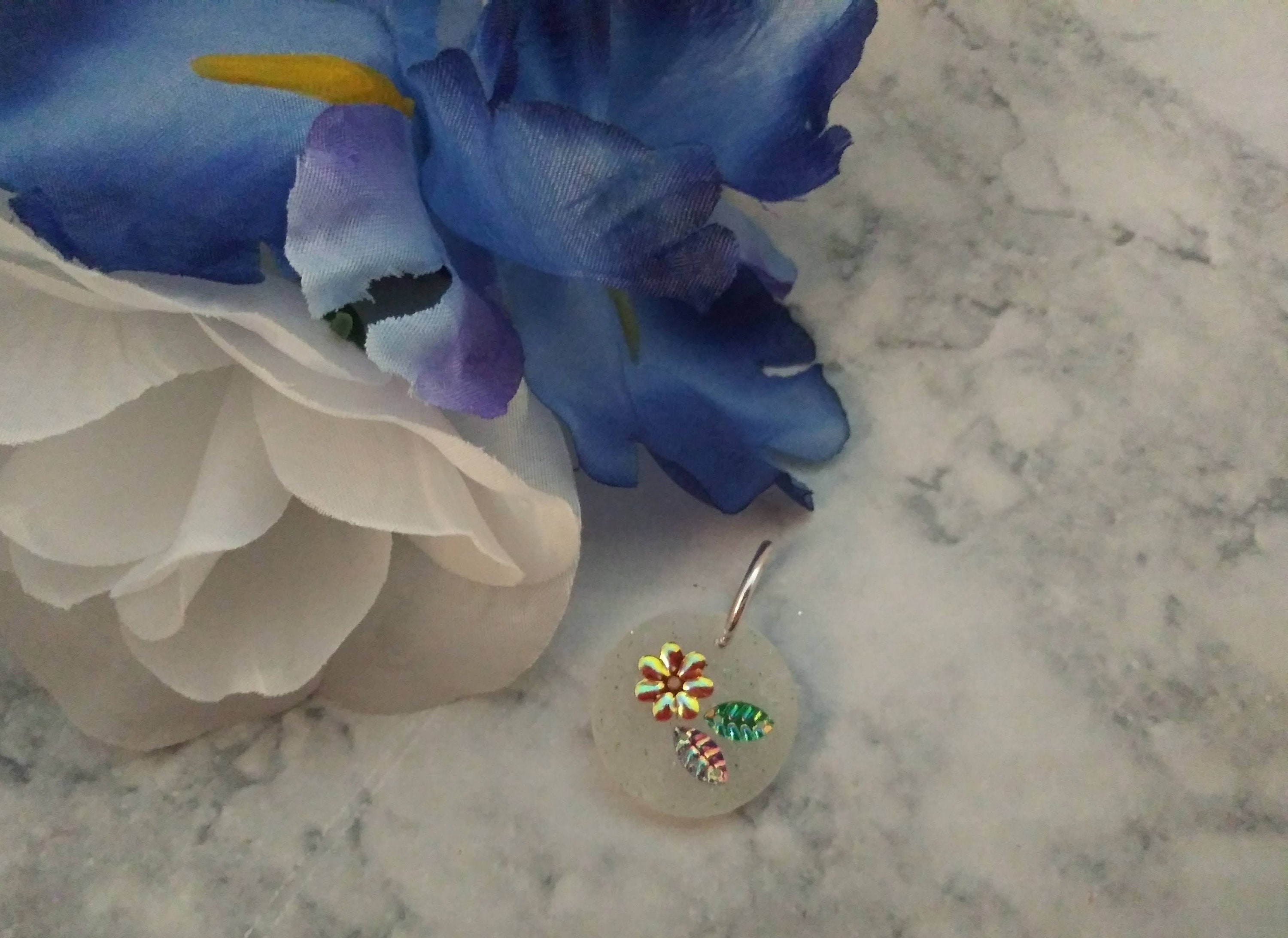 Jewelry Charm Pendant Necklace Epoxy Resin Etsy