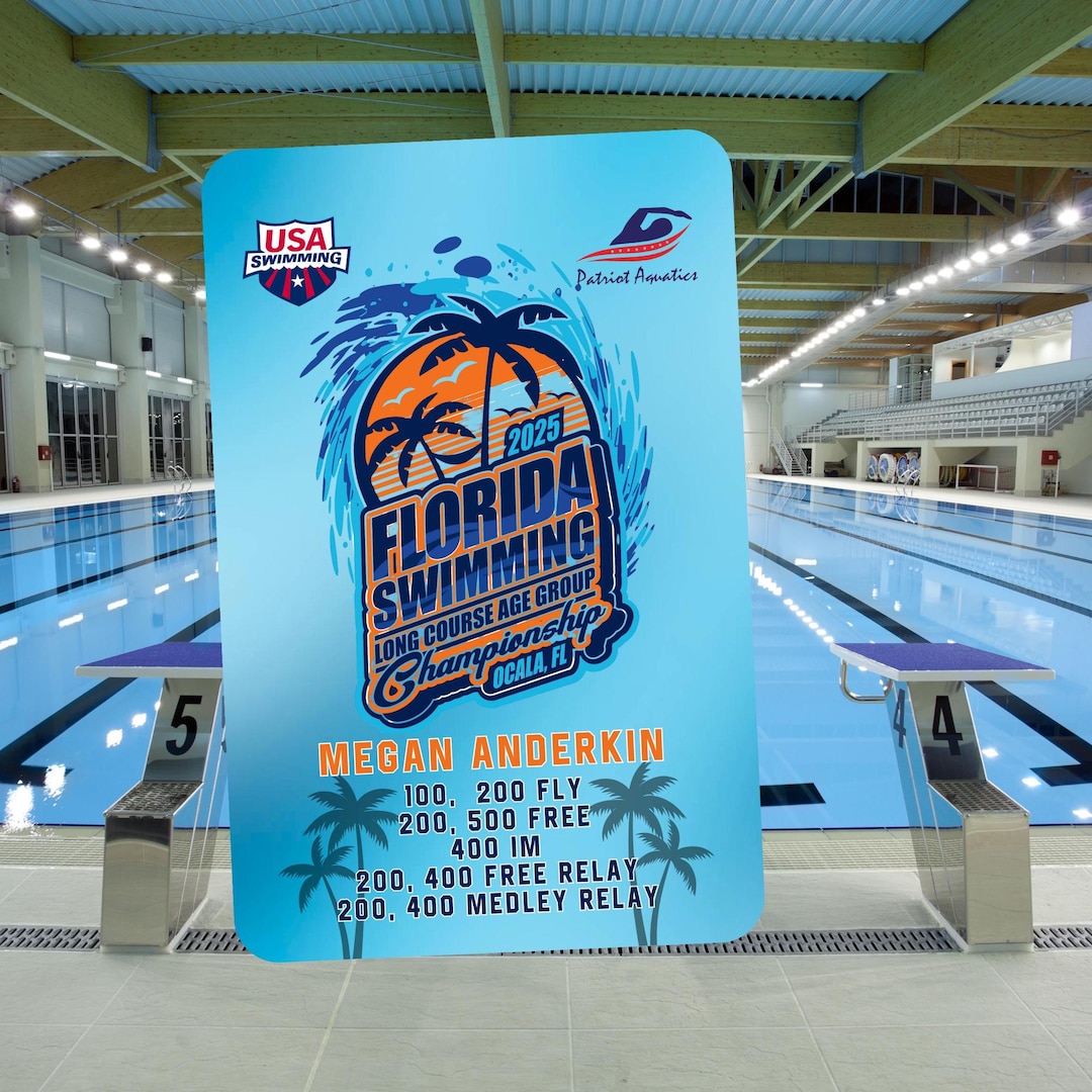 Swim Racing Tag Swim Team Bag Tag | Personalized Waterproof ID Badge | Swim Meet Heat ...