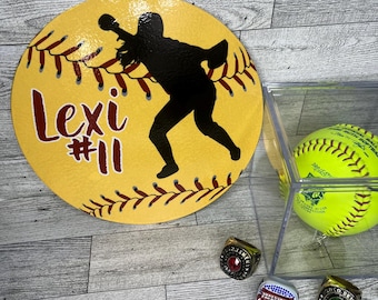 Decoración de puerta de equipo deportivo / Decoración de puerta de hotel / Softbol, béisbol y fútbol personalizados / Regalo de fin de temporada para el equipo / Regalo para entrenadores
