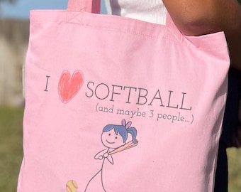 Funny Softball Baseball tote bags | Personalized | Reusable bags for Sports Moms | Gift for Her | Softball Baseball Mom | Mother's Day