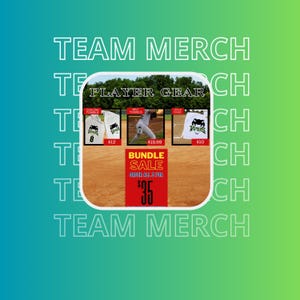 May include: A baseball team merchandise bundle sale featuring cooling towels, belt towels, and a jersey with the team name "VIPERS" printed on it. The bundle price is $35.00.