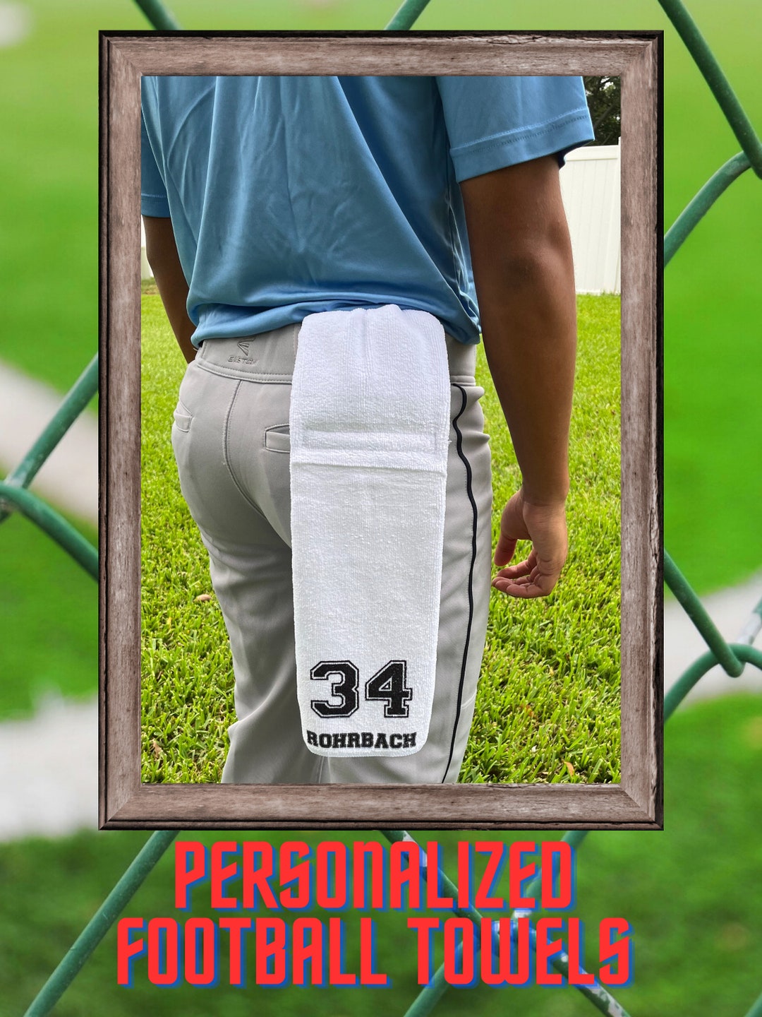 Football QB Towel Quarterback Towels QB Waist Loop Towel Football Team